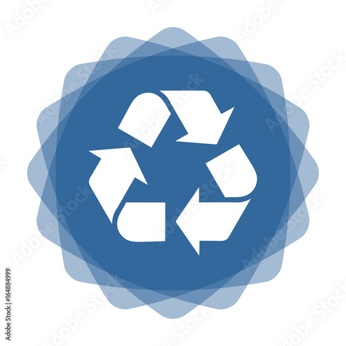 App Icon blau Recycling