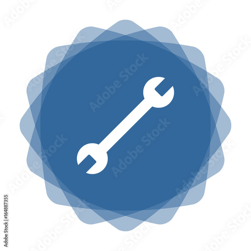 App Icon blau Schraubenschlüssel beidseitig