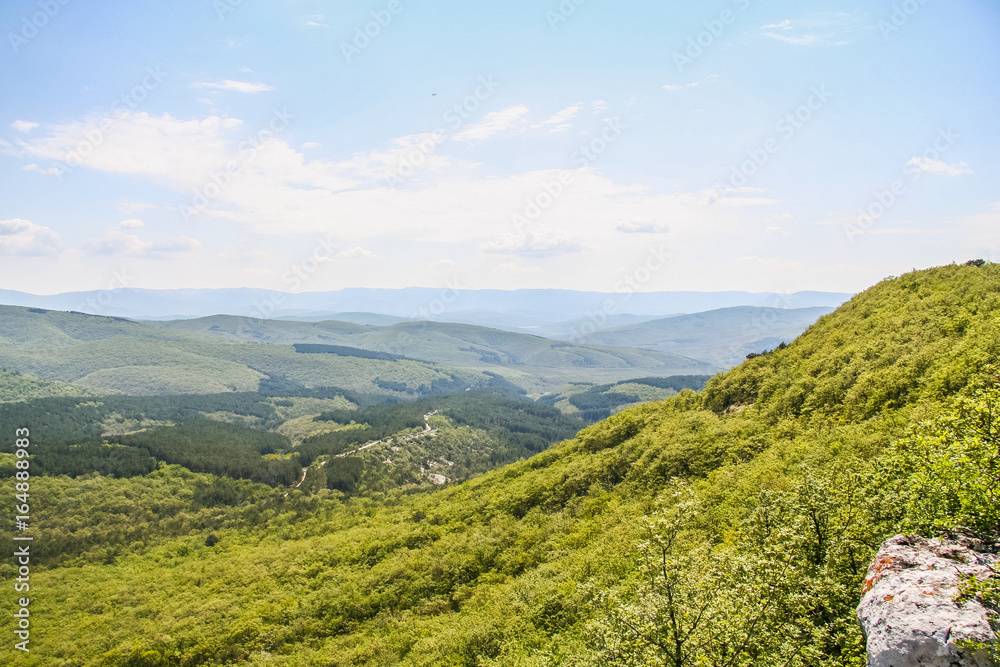 Naklejka premium Chufut-Kale is a medieval fortress town