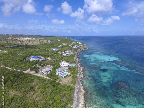 Aerial view of Anguilla Beaches: Shoal Bay