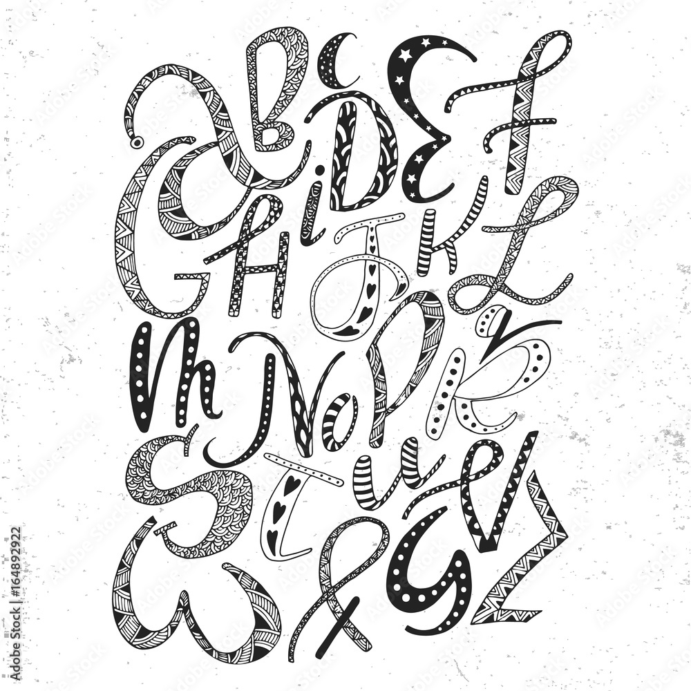 Pretty Letters Of The Alphabet To Draw