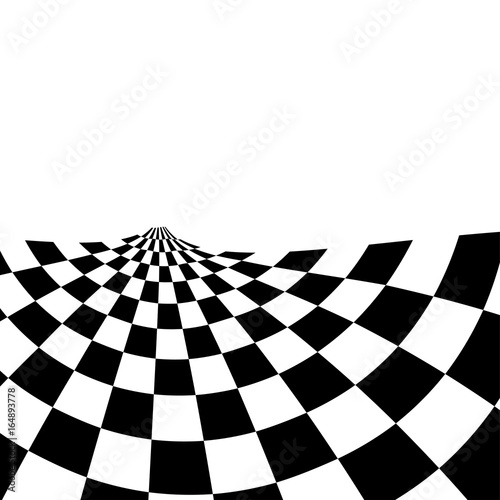 Racing background with checkered flag abstract illustration