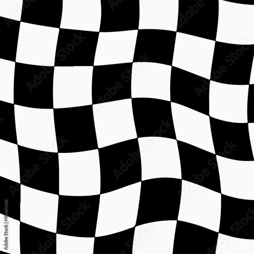 Racing background with checkered flag abstract illustration
