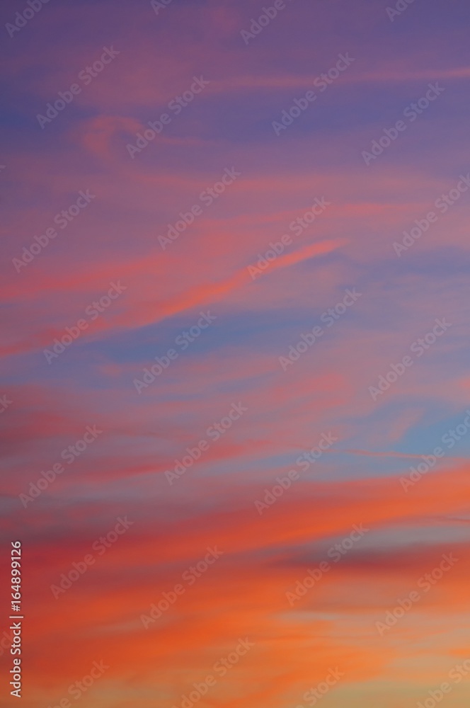 colorful sky, real