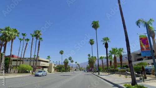 Palm Springs Main Avenue Car View 1