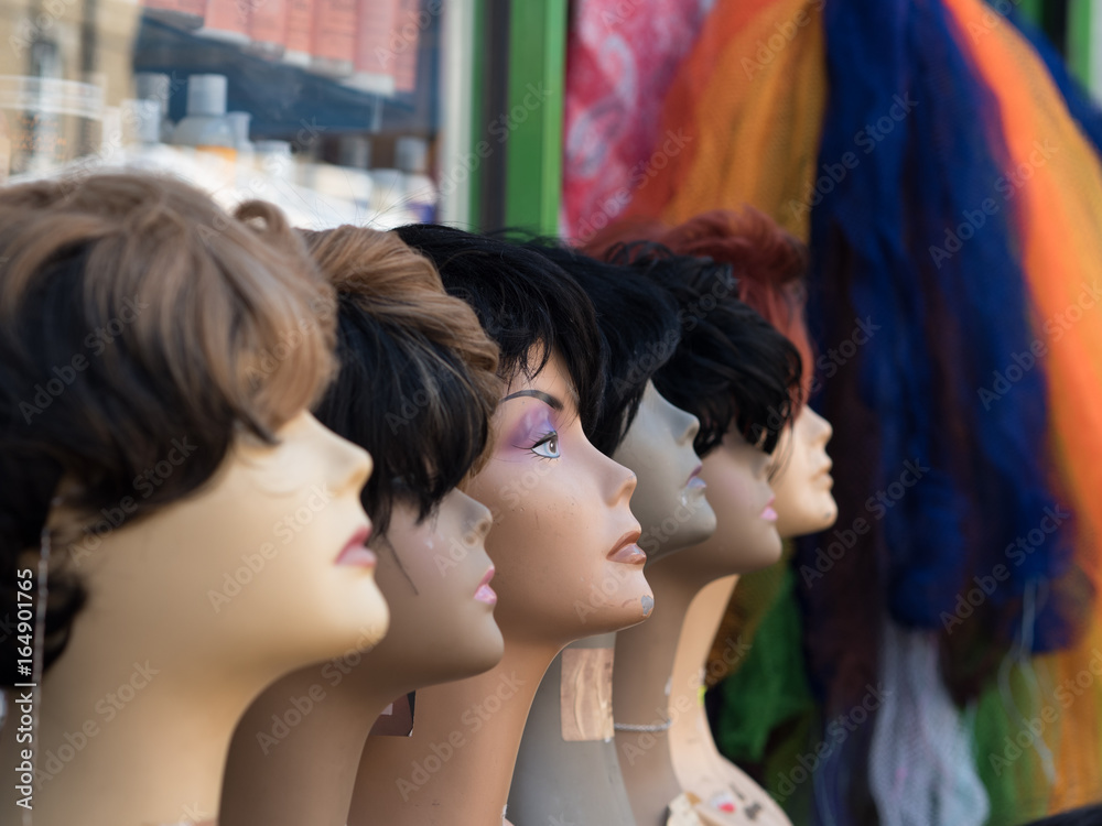 Naklejka premium head mannequin wig