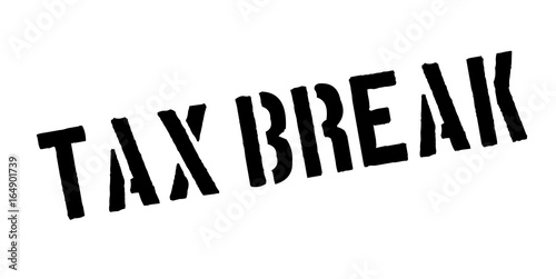 Tax Break rubber stamp. Grunge design with dust scratches. Effects can be easily removed for a clean, crisp look. Color is easily changed.