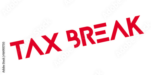 Tax Break rubber stamp. Grunge design with dust scratches. Effects can be easily removed for a clean, crisp look. Color is easily changed.