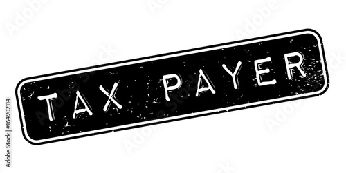 Tax Payer rubber stamp. Grunge design with dust scratches. Effects can be easily removed for a clean, crisp look. Color is easily changed.