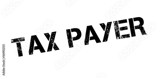 Tax Payer rubber stamp. Grunge design with dust scratches. Effects can be easily removed for a clean, crisp look. Color is easily changed.