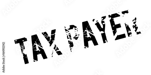 Tax Payer rubber stamp. Grunge design with dust scratches. Effects can be easily removed for a clean, crisp look. Color is easily changed.