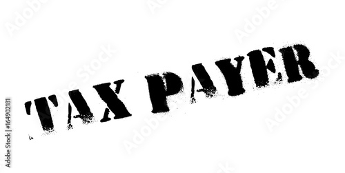 Tax Payer rubber stamp. Grunge design with dust scratches. Effects can be easily removed for a clean, crisp look. Color is easily changed.