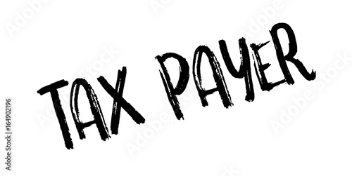 Tax Payer rubber stamp. Grunge design with dust scratches. Effects can be easily removed for a clean, crisp look. Color is easily changed.
