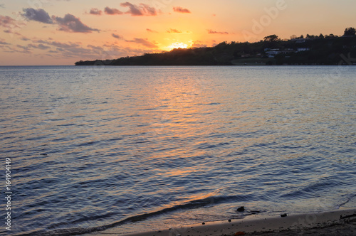 Beautiful sunset over Fatumaru Bay - Port Vila  Efate Island  Vanuatu