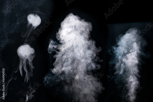 Smoke in different shapes
