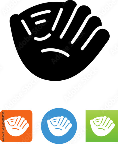 Baseball Glove Icon - Illustration