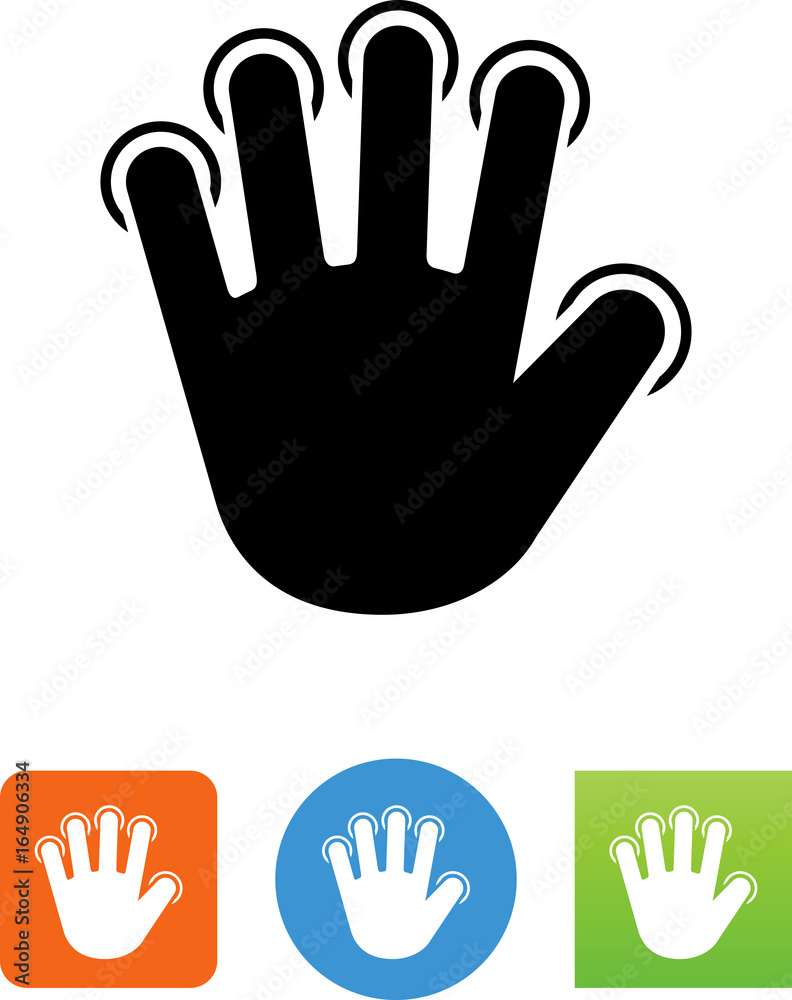 Obraz premium Biometric Scan Icon - Illustration