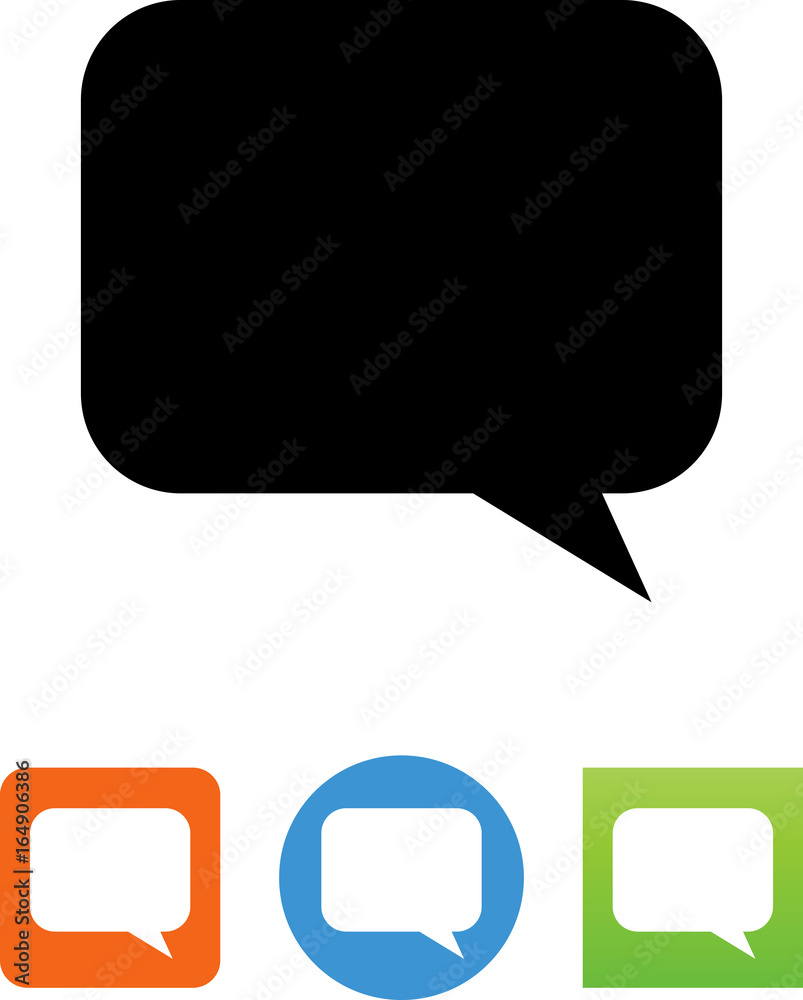 Naklejka premium Blank Comment Icon - Illustration