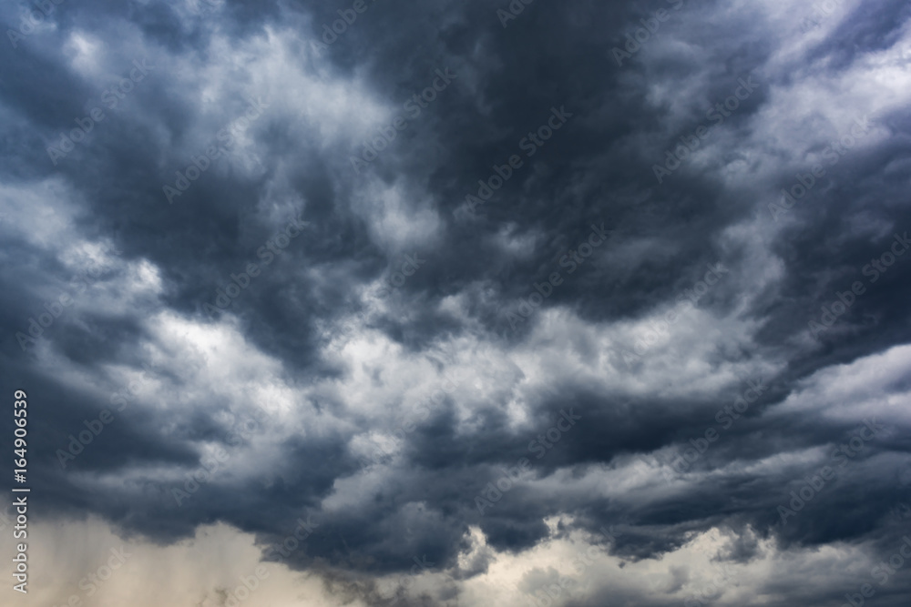 Clouds in the sky in heavy rain. The sky in a storm Clouds in the sky in heavy rain. The sky in a storm