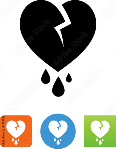 Broken Hearted Icon - Illustration