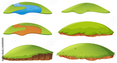 Different shapes of island