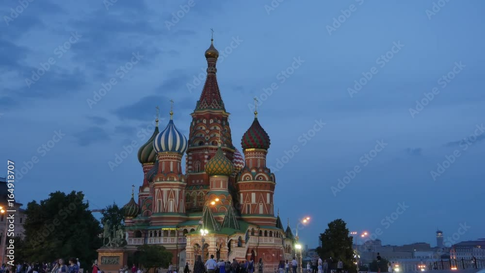 Timelapse Saint Basil in Moscow, Russia Timelapse Saint Basil in Moscow, Russia