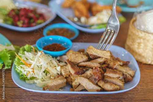 thai pork - local food