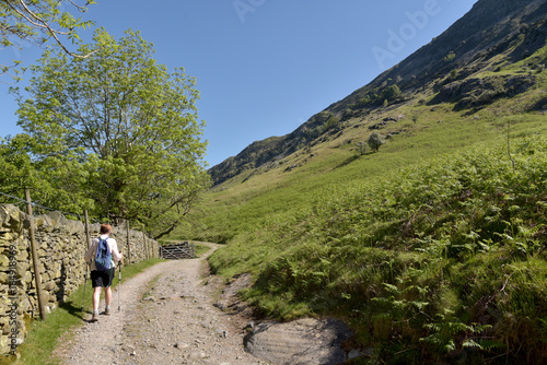 Lake shore path, Ullswater, English Lake District