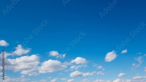 Summer sky, running clouds, Time lapse.