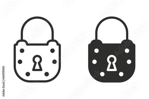 Lock vector icon.