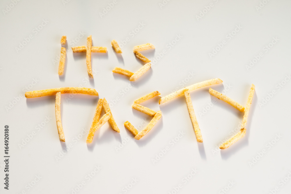 Text it`s tasty made from hard chucks Text it`s tasty made from hard chucks