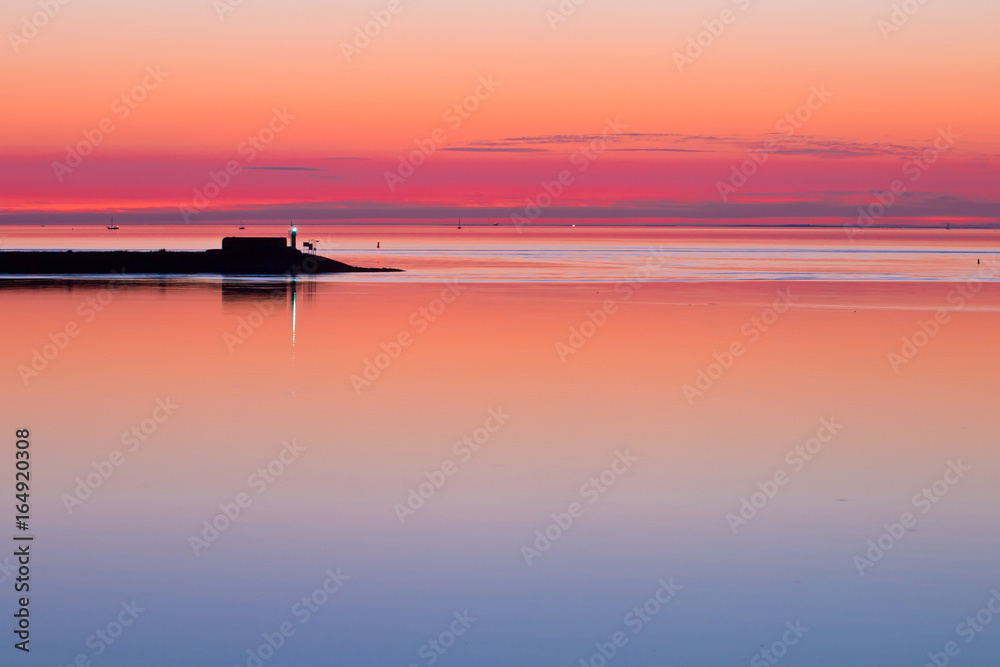Waddensea Sunset with Pier
