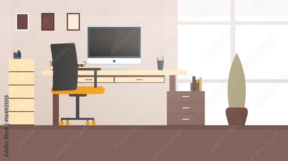 Workplace office, co-working centre, university campus, modern workplace. Workplace office, co-working centre, university campus, modern workplace.