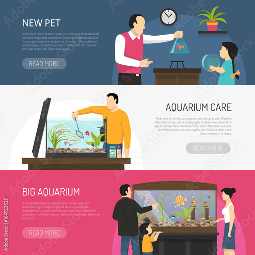 Aquarium Banners Set