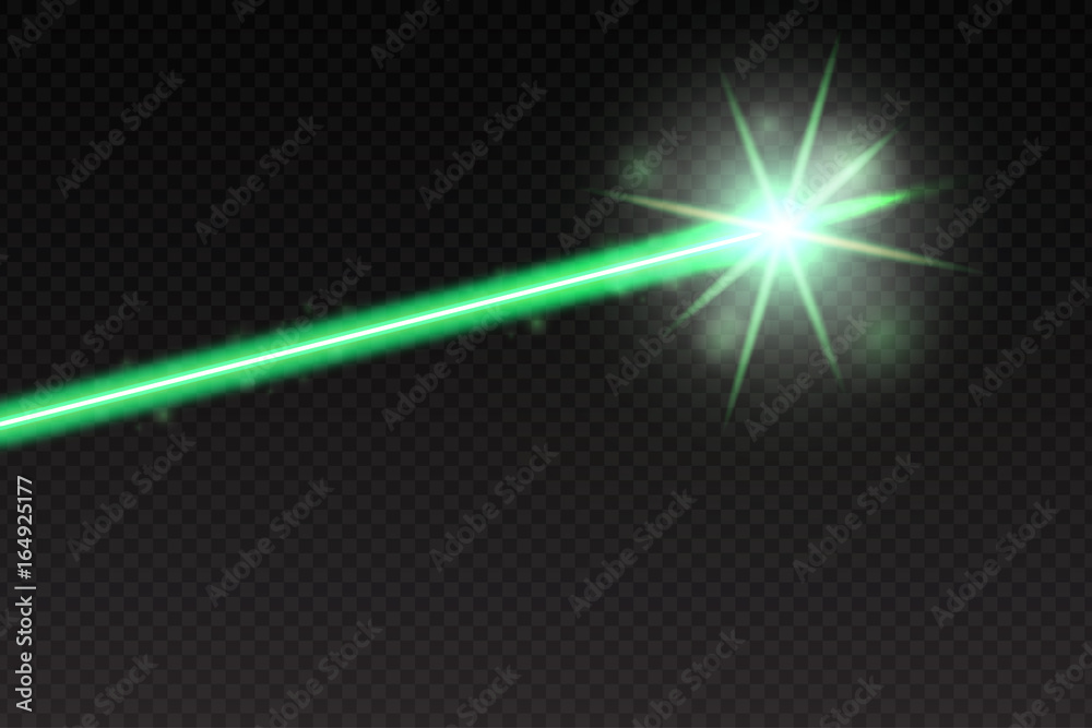 Abstract green laser beam. Magic neon light lines isolated on checkered background. Vector illustration. Abstract green laser beam. Magic neon light lines isolated on checkered background. Vector illustration.