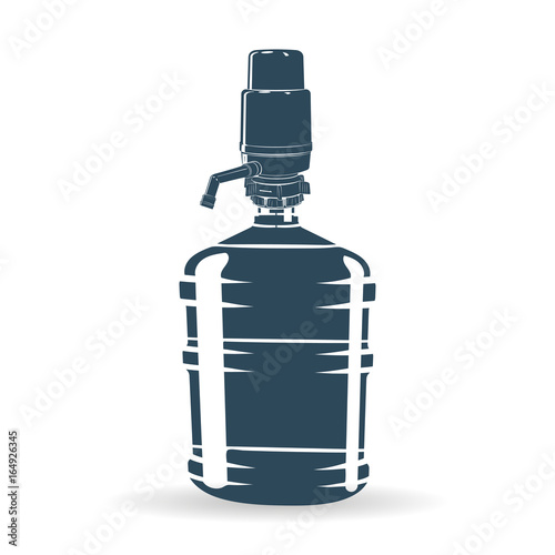 Water pump bottle blue