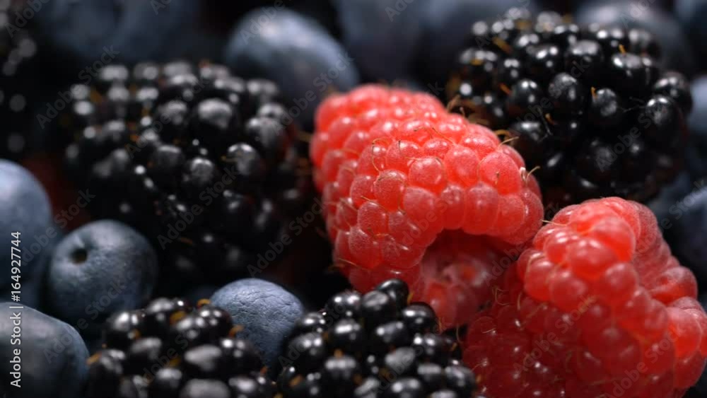 Fresh raspberries, blackberries and blueberries Fresh raspberries, blackberries and blueberries
