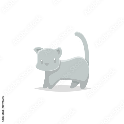 Cat cartoon vector illustration