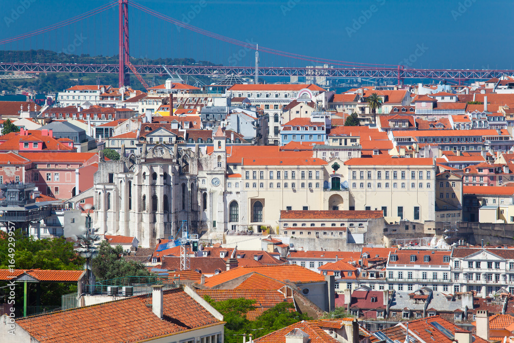 Obraz premium Beautiful view of Lisbon old city, Portugal