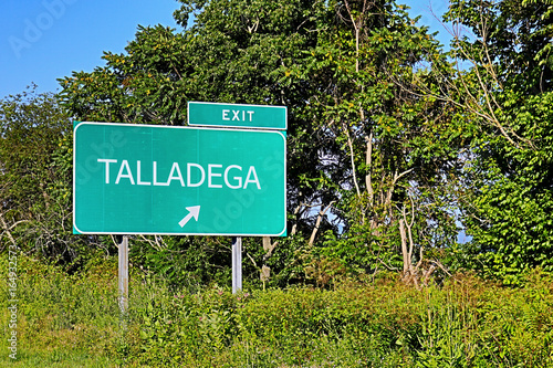 US Highway Sign For Talladega photo