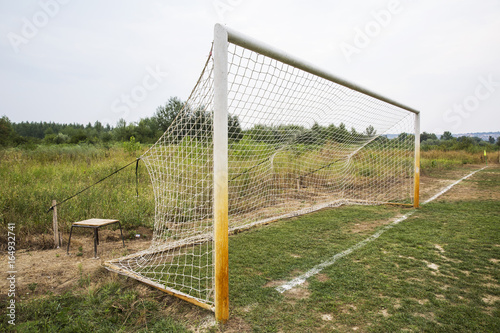 soccer field grass Goal at the stadium Soccer field