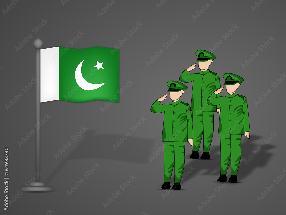 illustration of background on the occasion of Pakistan Defence Day 