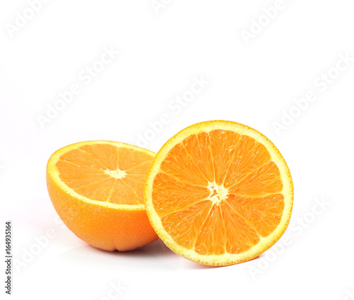  orange on white background