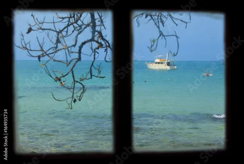 Fototapeta okno morskie