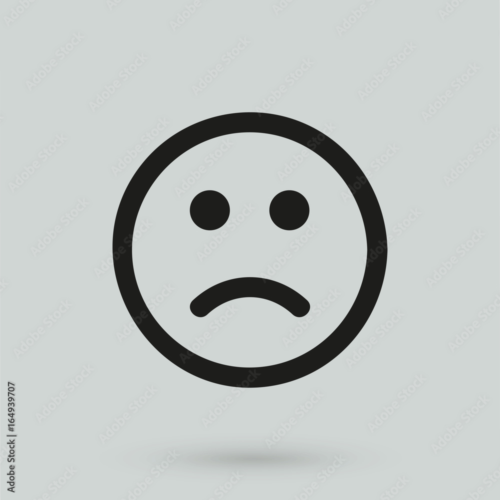 Fototapeta premium sad icon