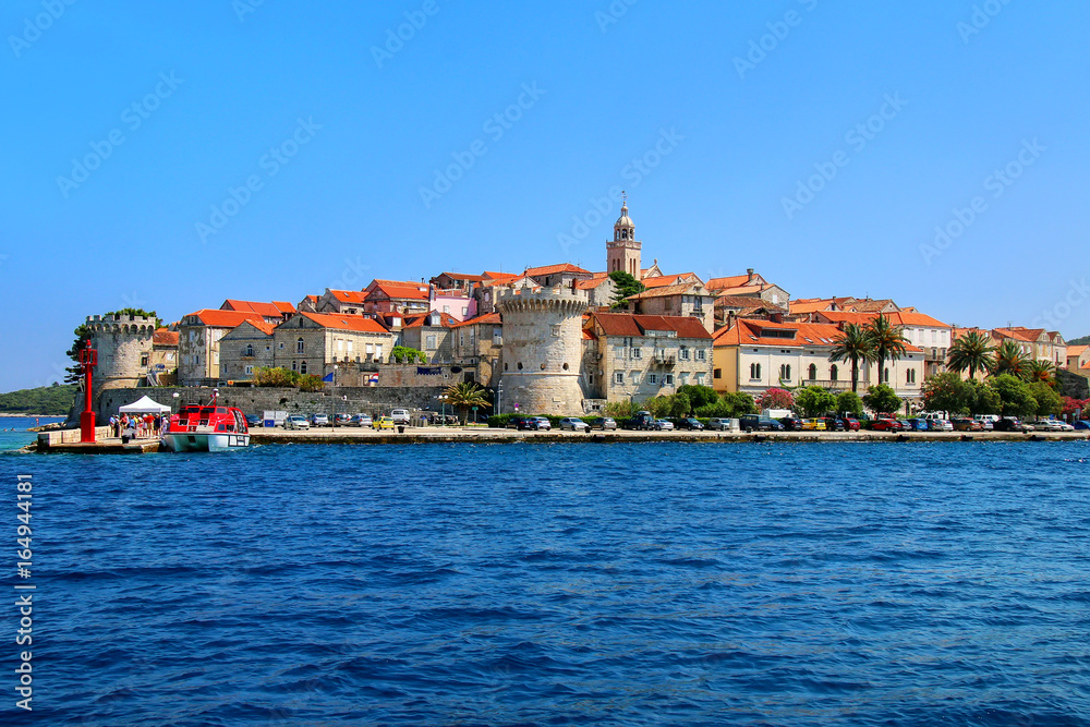 View of Korcula old town, Croatia