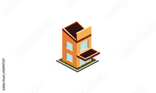 isometric building
