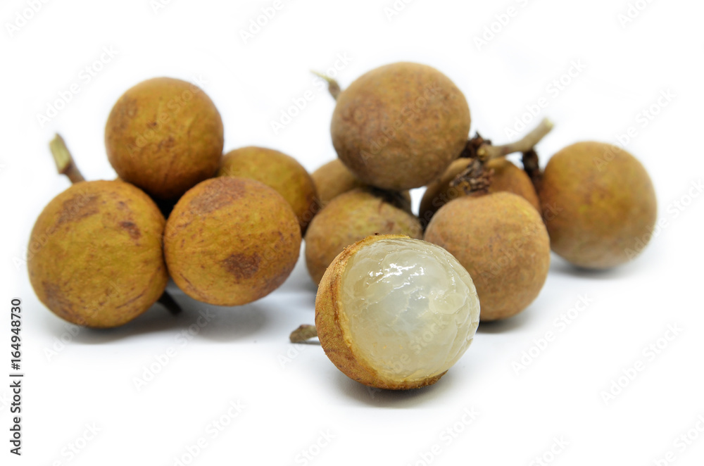 Longan on white background Longan on white background