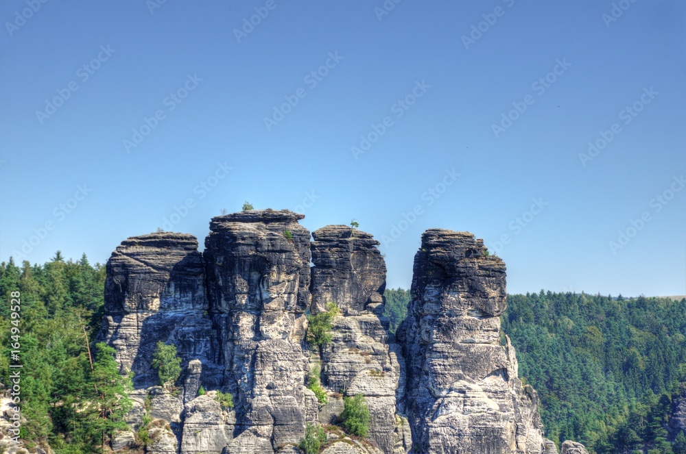 Felsformation im Elbsandsteingebirge
