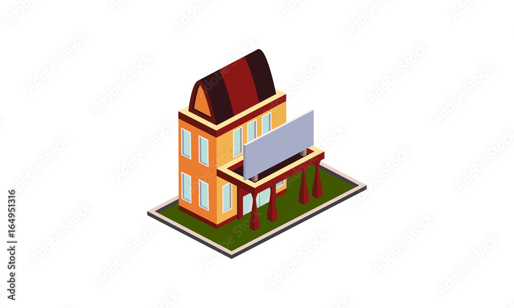 Fototapeta premium isometric building
